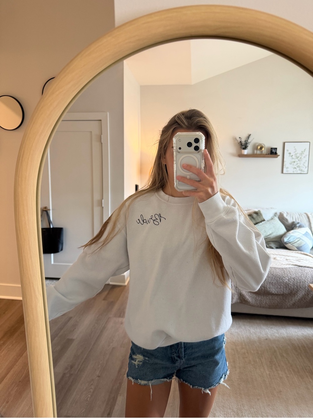 White Crewneck Sweater